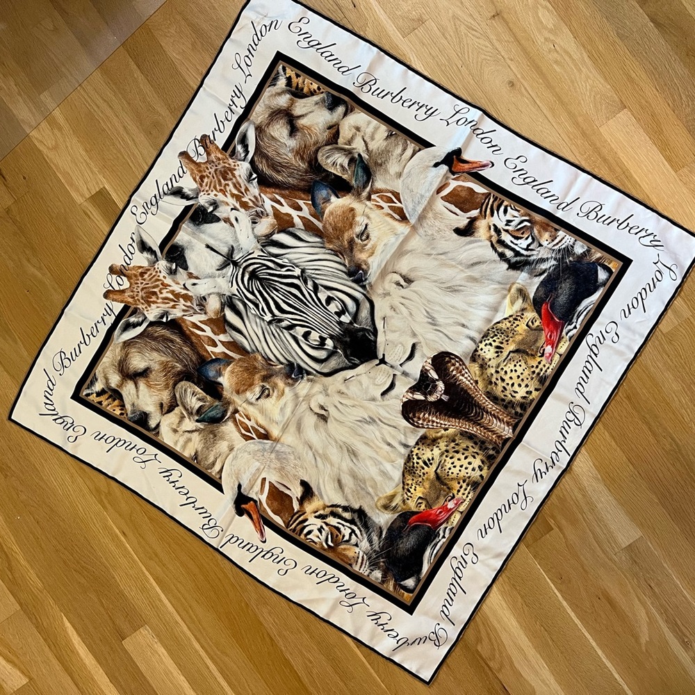 Burberry Animal Square Scarf